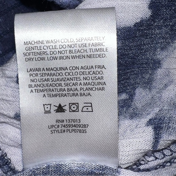 Blue and White Tie-Dye Pants size medium - Picture 6 of 8